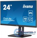 Monitor 23.8 cala ProLite XUB2492QSU-B1 IPS,QHD,USB-C,100Hz,3xUSB(3.2),HDMI,DP 300cd/m2,FreeSync,2x2W,HAS(150mm),PIVOT