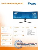 Monitor 44.5 cala XCB4594DQSN-B1 VA,DQHD,165HZ,USB-C-DOCK,RJ45,32:9,1500R,450cd/m2,3000:1,0.8ms,3xUSB,2xHDMI,1xDP,2x3W,PowerDeli
