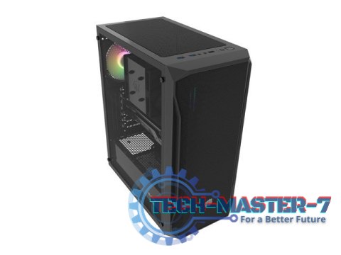 Obudowa Fury Shobo SH4 RGB Midi Tower z oknem Czarna Obudowa Fury Shobo SH4 RGB Midi Tower z oknem Czarna