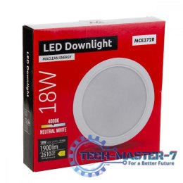 Panel LED sufitowy 18W 4000K MCE372R