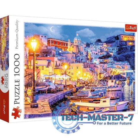 Puzzle 1000 elementów Wyspa Procida nocą Włochy