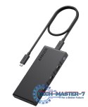 Hub 364 USB-C Dual Display 10w1 2x4K HDMI eth czarny