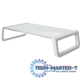 Podstawka pod monitor MONTA GLASS biała