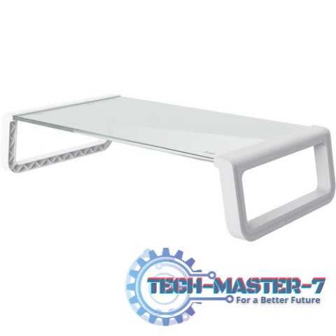 Podstawka pod monitor MONTA GLASS biała