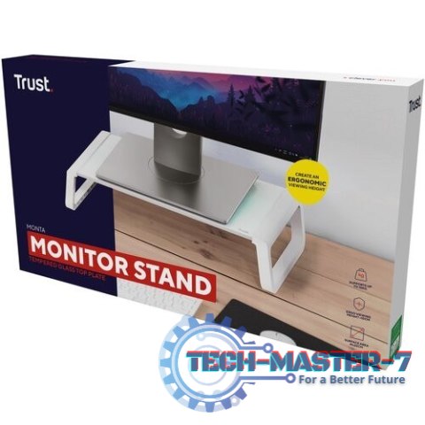 Podstawka pod monitor MONTA GLASS biała Podstawka pod monitor MONTA GLASS biała