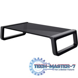 Podstawka pod monitor MONTA GLASS czarna