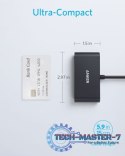 USB-C Hub 3w1 4K HDMI szary