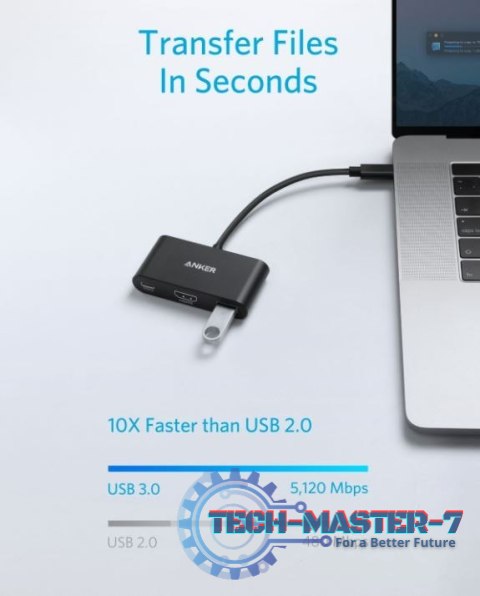 USB-C Hub 3w1 4K HDMI szary USB-C Hub 3w1 4K HDMI szary
