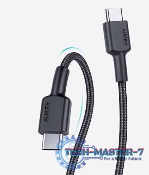CB-CD45 nylonowy kabel USB C - USB C | 0,9m | 3A | 60W PD | 20V CB-CD45 nylonowy kabel USB C - USB C | 0,9m | 3A | 60W PD | 20V