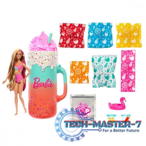 Lalka Barbie Pop Reveal Zestaw prezentowy Tropikalne smoothie Lalka Barbie Pop Reveal Zestaw prezentowy Tropikalne smoothie