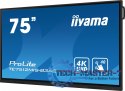 Monitor 75 cali ProLite TE7512MIS-B3AG,INFRARED,40pkt,IPS,4K, 24/7, 7H, WiFi,VGA, HDMI, USB-c, Bluetooth,metal,8ms, vesa, głośni