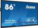 Monitor 85.6 cala ProLite TE8612MIS-B3AG,INFRARED,40pkt,VA,4K, 24/7, 7H, WiFi,VGA, HDMI, USB-c, Bluetooth,metal,8ms, vesa, głośn