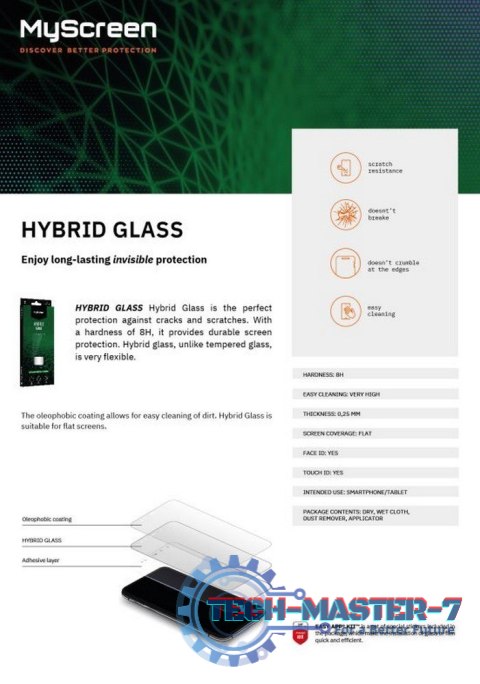 Szkło hybrydowe HybridGlass iPhone 14 Pro Max 6,7 cala Szkło hybrydowe HybridGlass iPhone 14 Pro Max 6,7 cala