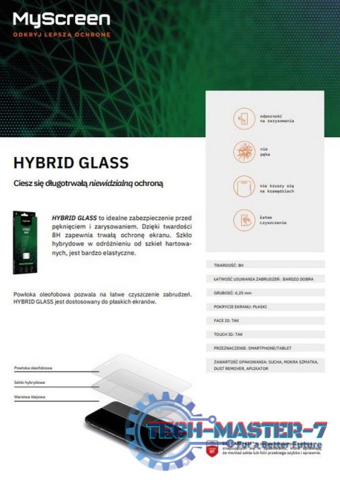 Szkło hybrydowe HybridGlass iPhone 14 Pro Max 6,7 cala Szkło hybrydowe HybridGlass iPhone 14 Pro Max 6,7 cala