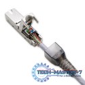 Wtyk RJ45 beznarzędziowy STP | CAT6A | JACK PIN | T568B | T568A