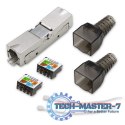 Wtyk RJ45 beznarzędziowy STP | CAT6A | JACK PIN | T568B | T568A