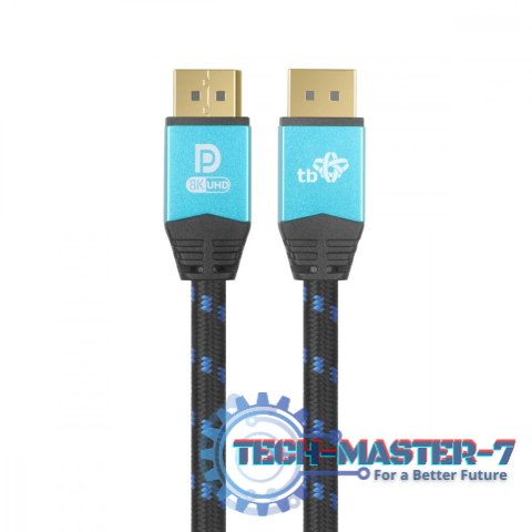 Kabel DisplayPort 2 m M/M v 2.1, Stworzony dla Graczy Kabel DisplayPort 2 m M/M v 2.1, Stworzony dla Graczy