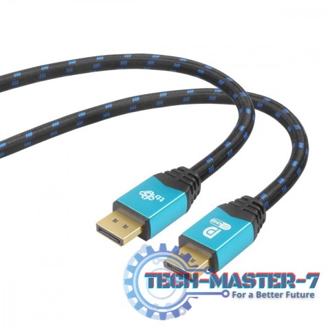 Kabel DisplayPort 2 m M/M v 2.1, Stworzony dla Graczy Kabel DisplayPort 2 m M/M v 2.1, Stworzony dla Graczy