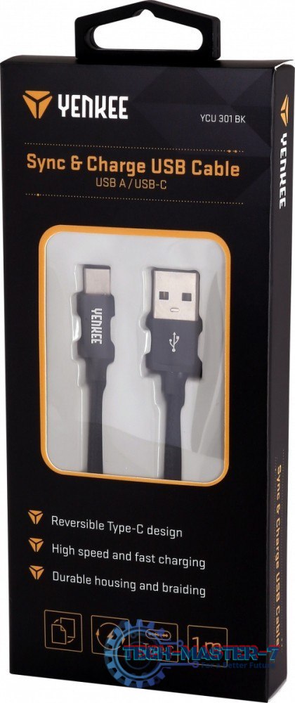 Kabel USB A 2.0 / USB C transfer danych 480Mb/s /3A Kabel USB A 2.0 / USB C transfer danych 480Mb/s /3A