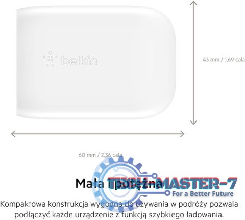 Ładowarka sieciowa BOOST CHARGE 30w USB-C PD PPS + Kabel USB-C Ładowarka sieciowa BOOST CHARGE 30w USB-C PD PPS + Kabel USB-C