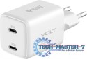 Ładowarka sieciowa USB C 2x18W 3A Power delivery 3.0 QC3.0 Biała
