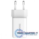 Ładowarka sieciowa USB C 45W 3A Power delivery 3.0 QC3.0 Biała