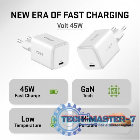 Ładowarka sieciowa USB C 45W 3A Power delivery 3.0 QC3.0 Biała Ładowarka sieciowa USB C 45W 3A Power delivery 3.0 QC3.0 Biała