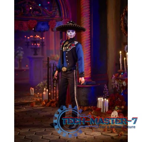 Lalka kolekcjonerska Barbie Signature Ken Dia De Muertos 2022 Lalka kolekcjonerska Barbie Signature Ken Dia De Muertos 2022