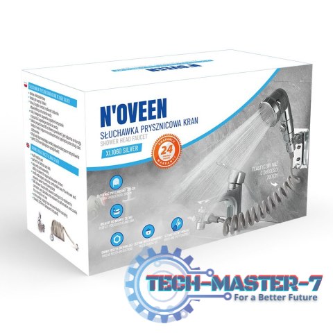 Słuchawka prysznicowa - kran Noveen XL1060 Srebrna Słuchawka prysznicowa - kran Noveen XL1060 Srebrna