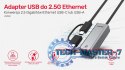 Adapter USB-A/C 3.1 GEN1 RJ45; 2,5 Gbps; U1313C