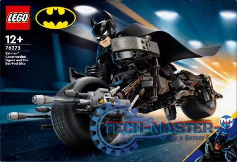 Klocki Super Heroes 76273 Figurka Batmana do zbudowania i batcykl Klocki Super Heroes 76273 Figurka Batmana do zbudowania i batcykl
