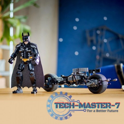Klocki Super Heroes 76273 Figurka Batmana do zbudowania i batcykl Klocki Super Heroes 76273 Figurka Batmana do zbudowania i batcykl