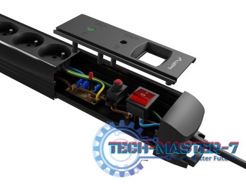 Listwa zasilająca 3.0m 5x230 SC SP1-05F-0300-BK Listwa zasilająca 3.0m 5x230 SC SP1-05F-0300-BK