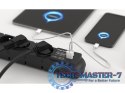 Listwa zasilająca S6 USB A+C 5M 6X 230V PD3.0 QC Czarna