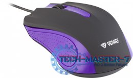 Mysz przewodowa USB, 3 przyciski, gumowana powierzchnia