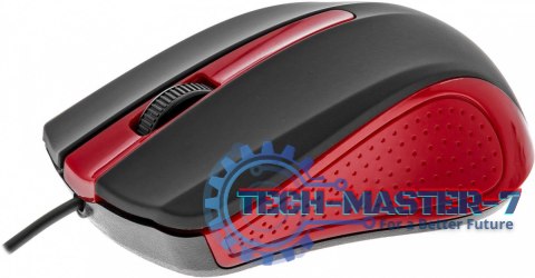Mysz przewodowa USB 3 przyciski, gumowana powierzchnia Mysz przewodowa USB 3 przyciski, gumowana powierzchnia