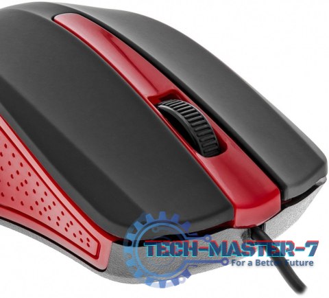 Mysz przewodowa USB 3 przyciski, gumowana powierzchnia Mysz przewodowa USB 3 przyciski, gumowana powierzchnia