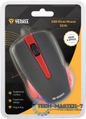 Mysz przewodowa USB 3 przyciski, gumowana powierzchnia