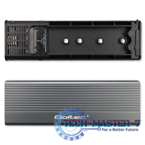 Obudowa | kieszeń na dysk SSD M.2 | SATA | NGFF | USB-C | Super speed 6Gb/s | 2TB | Szara Obudowa | kieszeń na dysk SSD M.2 | SATA | NGFF | USB-C | Super speed 6Gb/s | 2TB | Szara