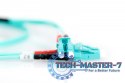 Patch cord światłowodowy FO LC/LC, dplx, MM 50/125, OM3, LSOH, 1m, turkusowy